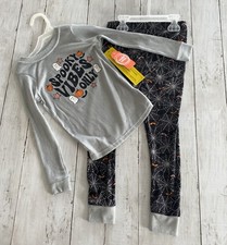 Wonder Nation Boys Halloween Long Sleeve Top and Pants 2-Piece Pajama Set Size 5