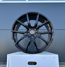 4x 19 Zoll Felgen V1 schwarz für VW Golf 7 8 GTI GTD GTE eGolf R-Line 7R 8R