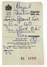 1965 Her Majesty Royal Theater Ticket Stub