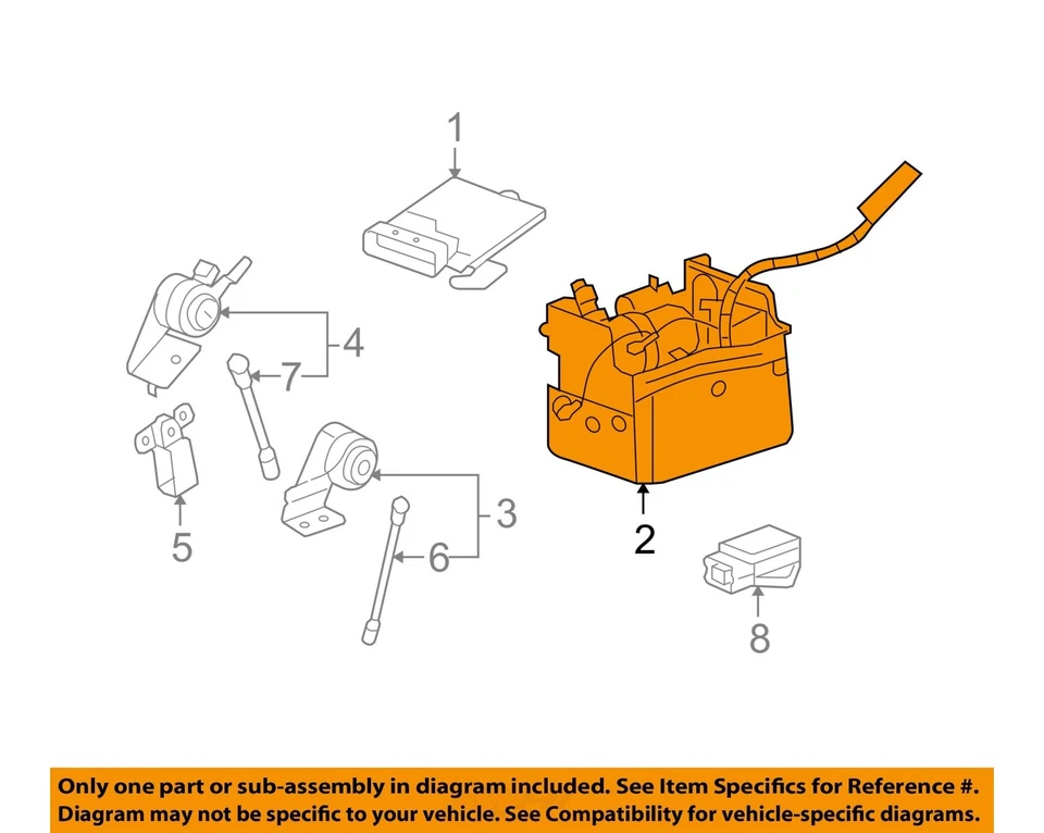 Used Air Suspension Compressor fits: 2007 Gmc Yukon automatic leveling control G - Image 3 of 4