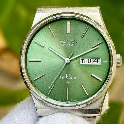 Vintage Seiko Emblem Automatic Men's Watch 2409-0040