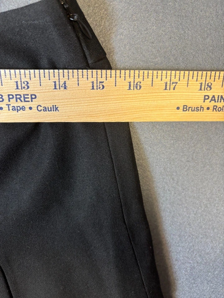 Falda Ann Taylor Loft Plisada Poliéster Bordada Forrada Negra Para Mujer Talla 4 Foto 4 de 4