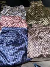 Lot Of Five Men s Poly Satin Boxer Shorts Silky Medium Vintage Unbranded