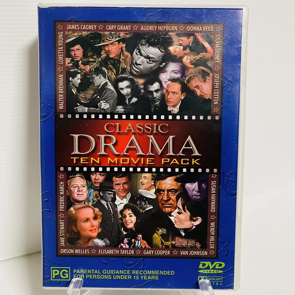 Classic Drama Ten 10 Movie Pack DVD Audrey Hepburn Cary Grant James Cagney - Image 2 of 4