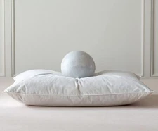 Luxury Goose Feathers Down Pillow King Size, Hotel Quality Fluffy Bed Pillow,...