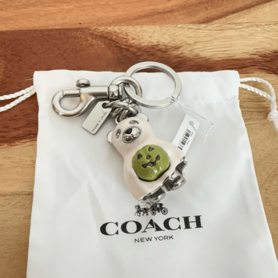 NWT Coach Halloween Ghost Bear Bag Charm | eBay