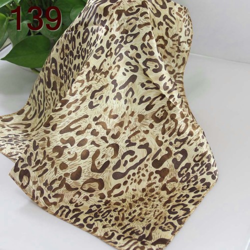 New Fashion Vintage Women Silk Satin Scarves Ladies Small Square Wrap Head Shawl - Picture 17 of 37