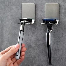 Stainless Steel Razor Holder Bathroom Storage Hook Men Shelf Holders Shaving