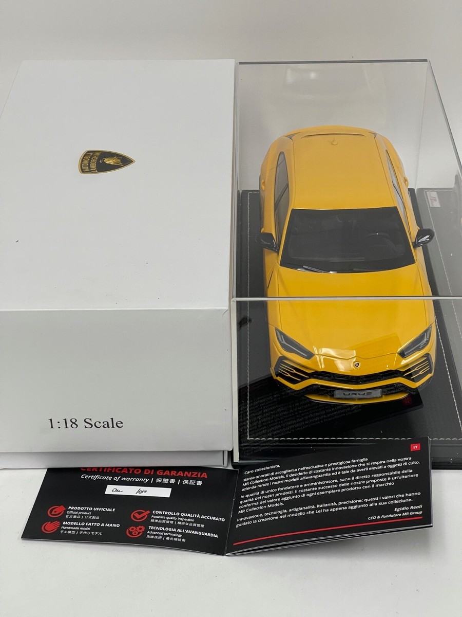 1/18 MR Collection Lamborghini Urus Gloss Yellow 2021 Owner