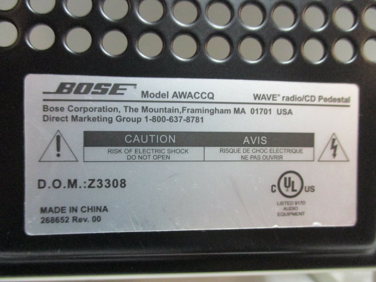 Bose Wave Radio CD Player Pedestal AWACCQ Stand White good used