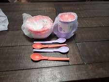 NEW Tupperware Winnie The Pooh Baby Feeding Set- Sippy Cup, Snack Bowl, Spoons