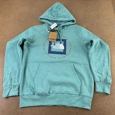 The North Face Men's Size Medium Wasabi Geo NSE Pullover Hoodie NWT *Flawed