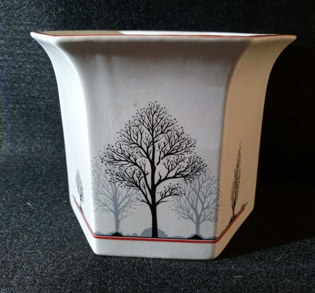 Rare Royal Winton Manhattan Trees Vase Flower Pot 1984 Made in