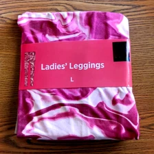 Bobbie & Brooks Pink Marble Leggings Sz L New With Tag.