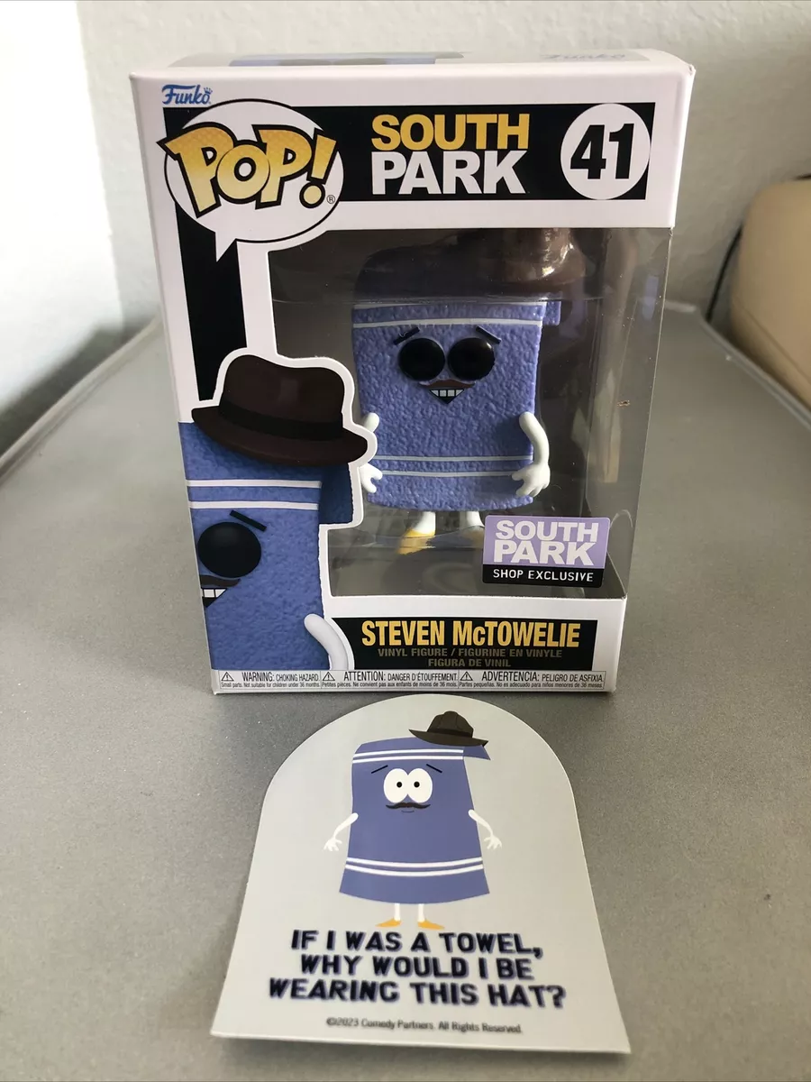 Funko Pop! Steven McTowelie #41 South Park Shop Exclusive + Sticker New  Mint