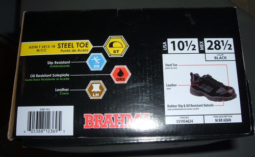 Brahma Adan Steel Toe Slip & Oil Resistant Work Shoe 551954634 - Picture 2 of 4