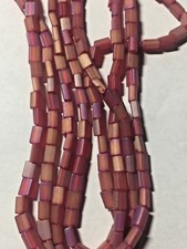 Czech Pillow Rectangle Seed Beads 3mm x 5mm 40"