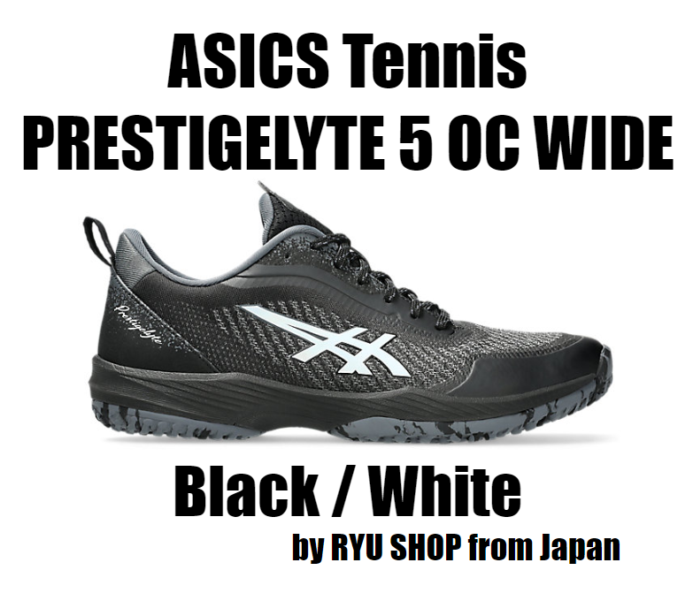ASICS Tennis Shoes PRESTIGELYTE 5 OC WIDE 1043A022.001 Black
