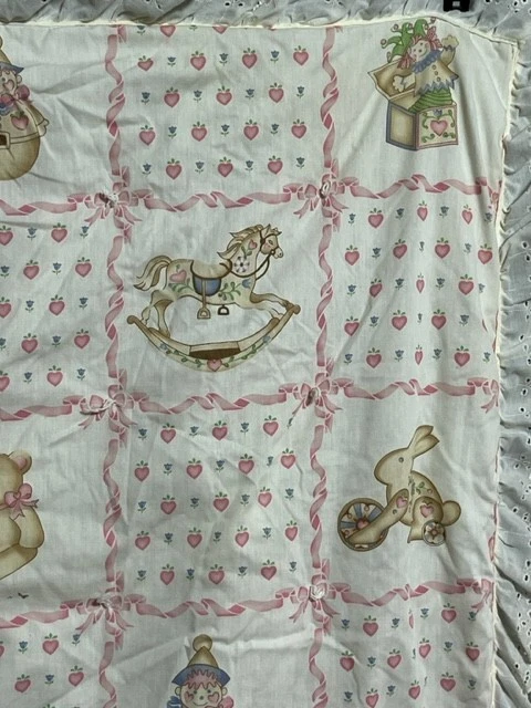 Manta Edredón Cuna Bebé Vintage Animales Tropicales Bebé Sueños Rosa Marrón Foto 3 de 4