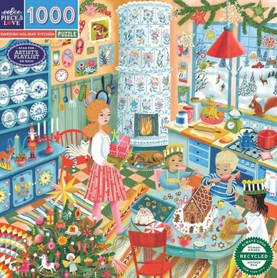 Puzzle (1000 T.) Schwedische Festtagsküche (eeBoo) NEU/OVP