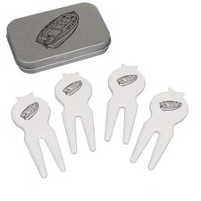 'Boat Line Art' Golf Divot Tool / Repair Fork Gift Set (GO00089454)