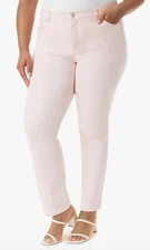 Gloria Vanderbilt Women's Amanda Classic Tapered Leg Slimming Jeans Sz: 24W NWT