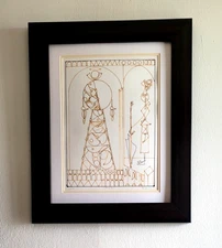 CUBAN ART BY JOSE MARIA MIJARES! SERIGRAPH ON COTTON PAPER!! CUBISM "SKETCH"