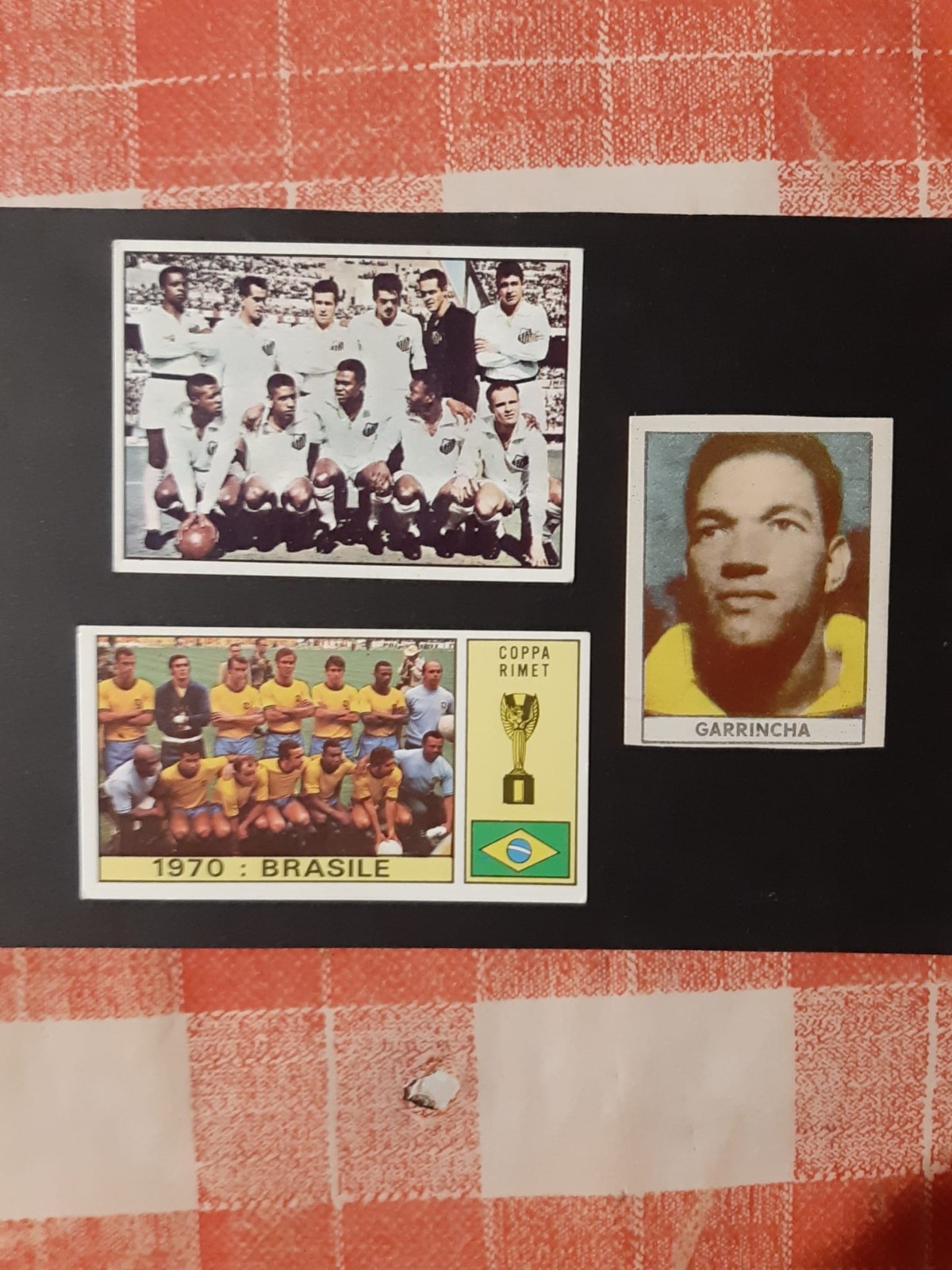 3 figurine panini stella brasile Pelé e Garrincha anni 60 rare e più che ottime