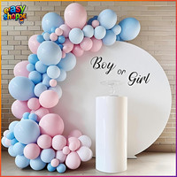 Luftballons Girlande 176 StüCk Rosa Blau Macaron Gender Reveal Deko Geburtstag