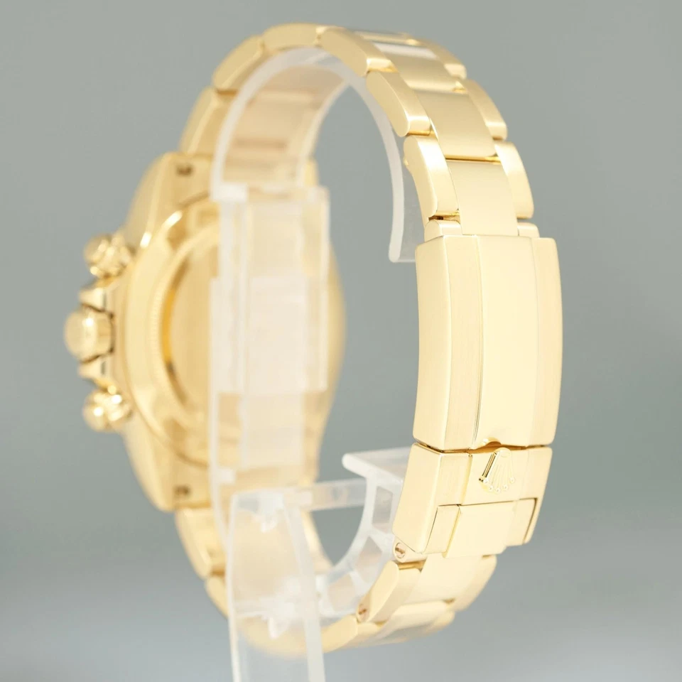 Reloj Rolex Daytona 116508 2022 como nuevo negro Paul Newman oro amarillo cronógrafo 40 mm Foto 4 de 4