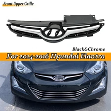For 2014 2015 2016 Hyundai Elantra Front Bumper Grille Assembly Chrome Trim