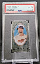 2017 Topps Allen & Ginter #180 Mini-Metal #2/3 Corey Kluber PSA NM-MT 8(JBC2894)