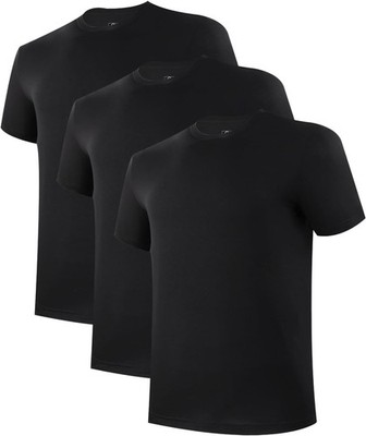 BAMBOO COOL Men Undershirts Moisture-Wicking Tees Stretch Crew Neck Soft T