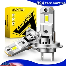 H7 LED Headlight Bulbs High/Low Beam 6500K Super White Bright Conversion Kit 2X