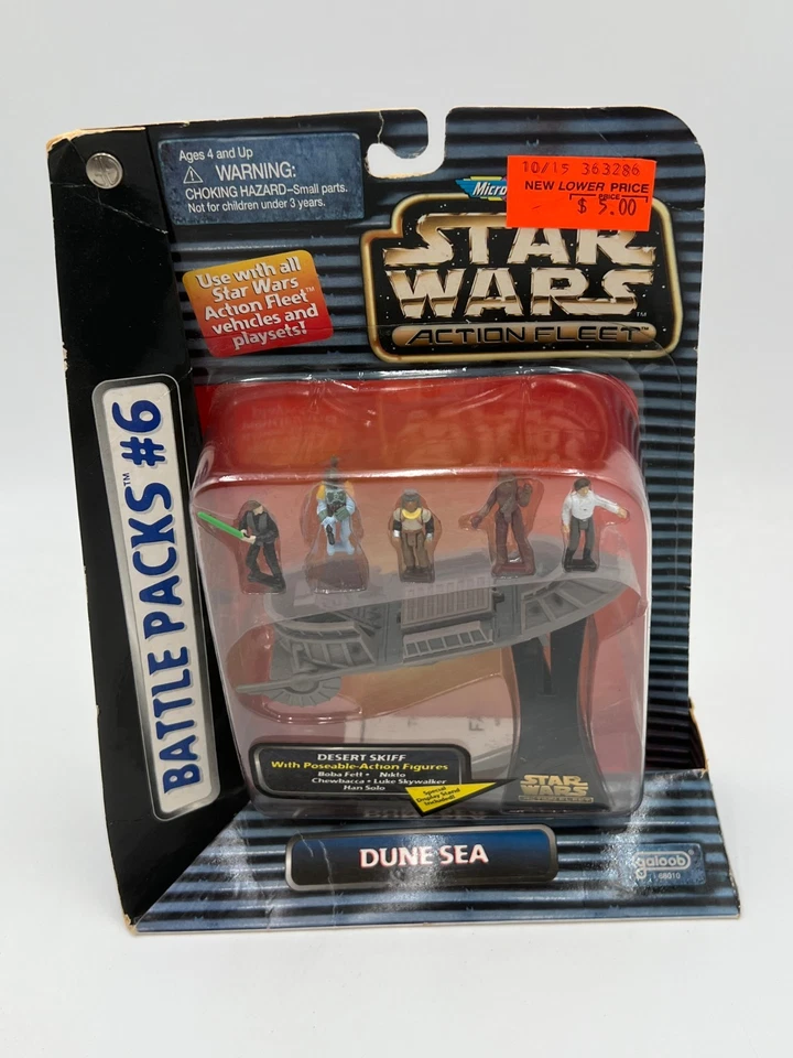 Star Wars Micro Machine Action Fleet Battle Pack #6: Dune Sea Desert Skiff NEW - Image 2 of 4