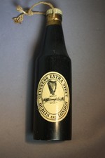 Vintage Guinness Bottle Shaped Advertising Wooden Clothes Brush