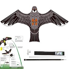 Birds Repeller Flying Kite,Simulated Hawk,Flash Reflective Scarer,Wind Power ...