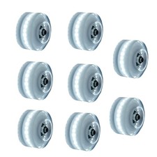 8 Pack 58 x 32mm Light up Roller Skate Wheels with Bearings for Quad Skates o...