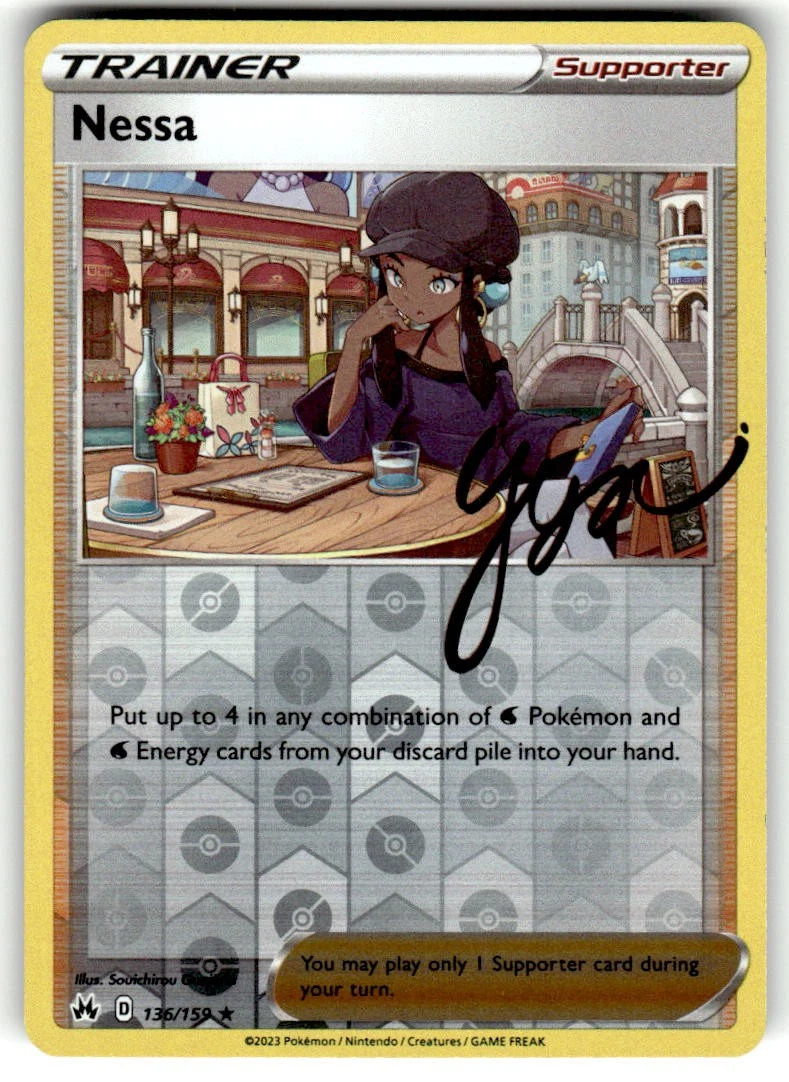 pokemon sword and shield nessa rare league card Pokemon Trading Card Game Sword & Shield Vivid Voltage Uncommon Nessa #157