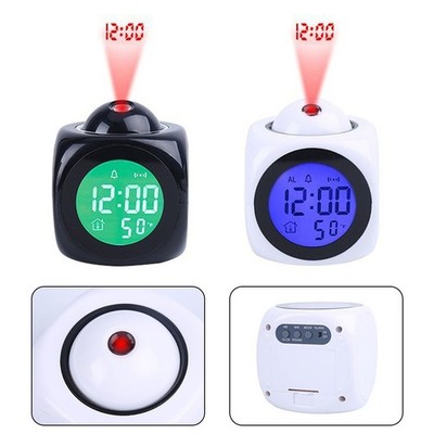 Uhr Wecker Digital Home LED Bildschirm Anzeige Projektionswecker