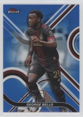 2022 Topps Finest MLS Blue Refractor 122/150 George Bello #69 0b3