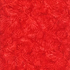106" Wide Back Fabric | Tonga Batik Pine Cone Red | Timeless Treasures YARD
