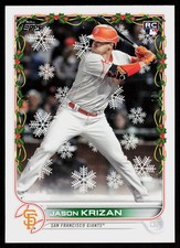 2022 Topps Holiday Jason Krizan #HW29 BASEBALL CARD San Francisco Giants RC