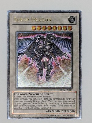 x1 YuGiOh Scrap Dragon - DREV-EN043 - Ultimate Rare - LP/MP