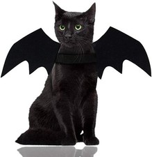 Pet Bat Wings Halloween Cat Dog Cosplay Adjustable Wings Cape Party Decoration