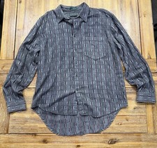Levi's Sutter Creek Vintage 100 Cotton Western Red Striped Men's Shirt. L
