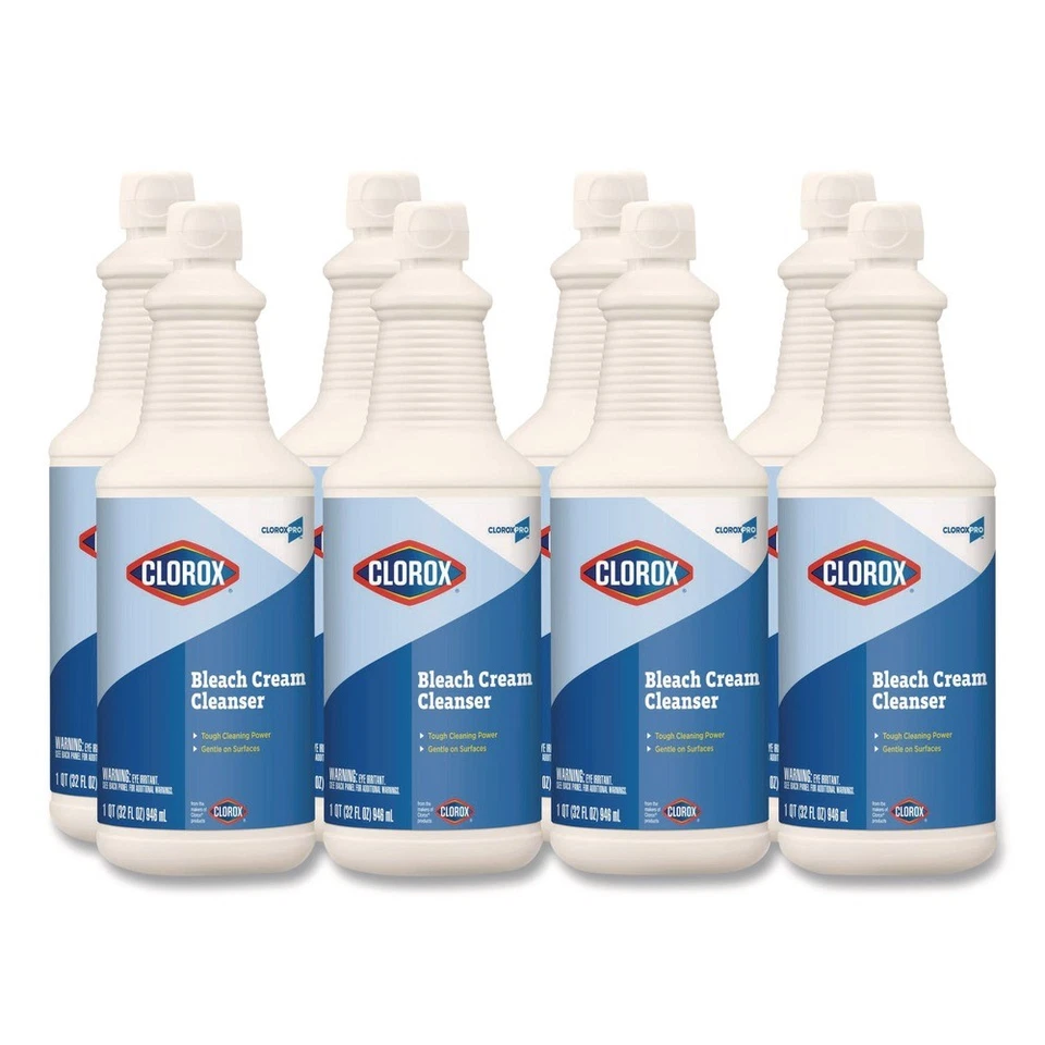 Clorox 30613 32 oz. Fresh Bleach Cream Cleanser (8/Carton) New - Image 3 of 4