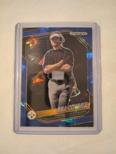 2025 Panini Prizm Black Bill Cowher Blue Ice Prizm /125 #118 Steelers 