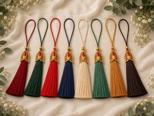Decorative key tassels, key tassels, vintage style tassels, antique style tassel