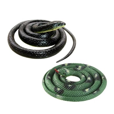 Dolity 2 Pieces 120cm Lifelike Rubber Snake Toys Prank Kit for children ...